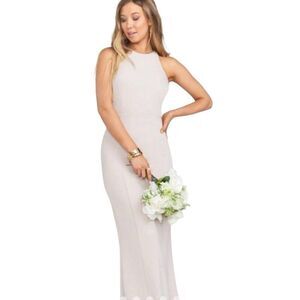 Show Me Your Mumu Chicago High Neck Gown Light Taupe Size L